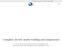 Tablet Screenshot of mccullycorp.com